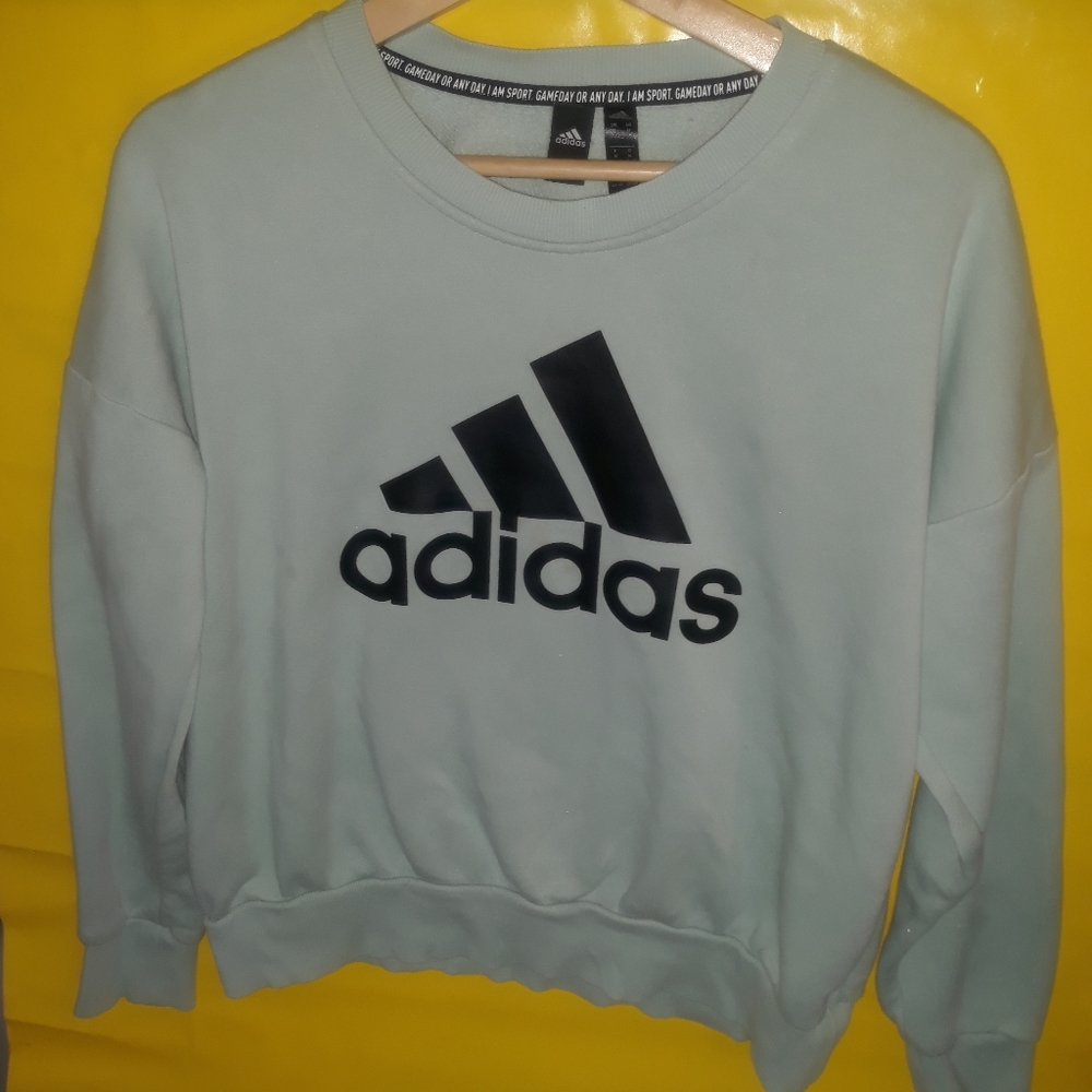 Womens Mint Green Adidas Sweatshort Sz Medium